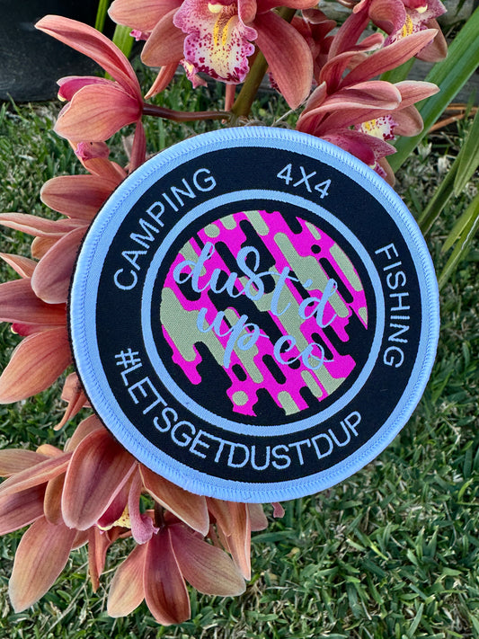 Dust'd Up camo camp patch, alternate colourway
