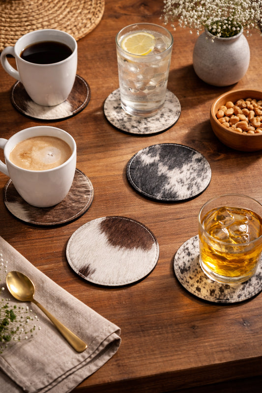 Cow hide Coasters
