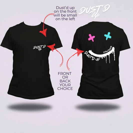 Dust'd up co smily face shirt