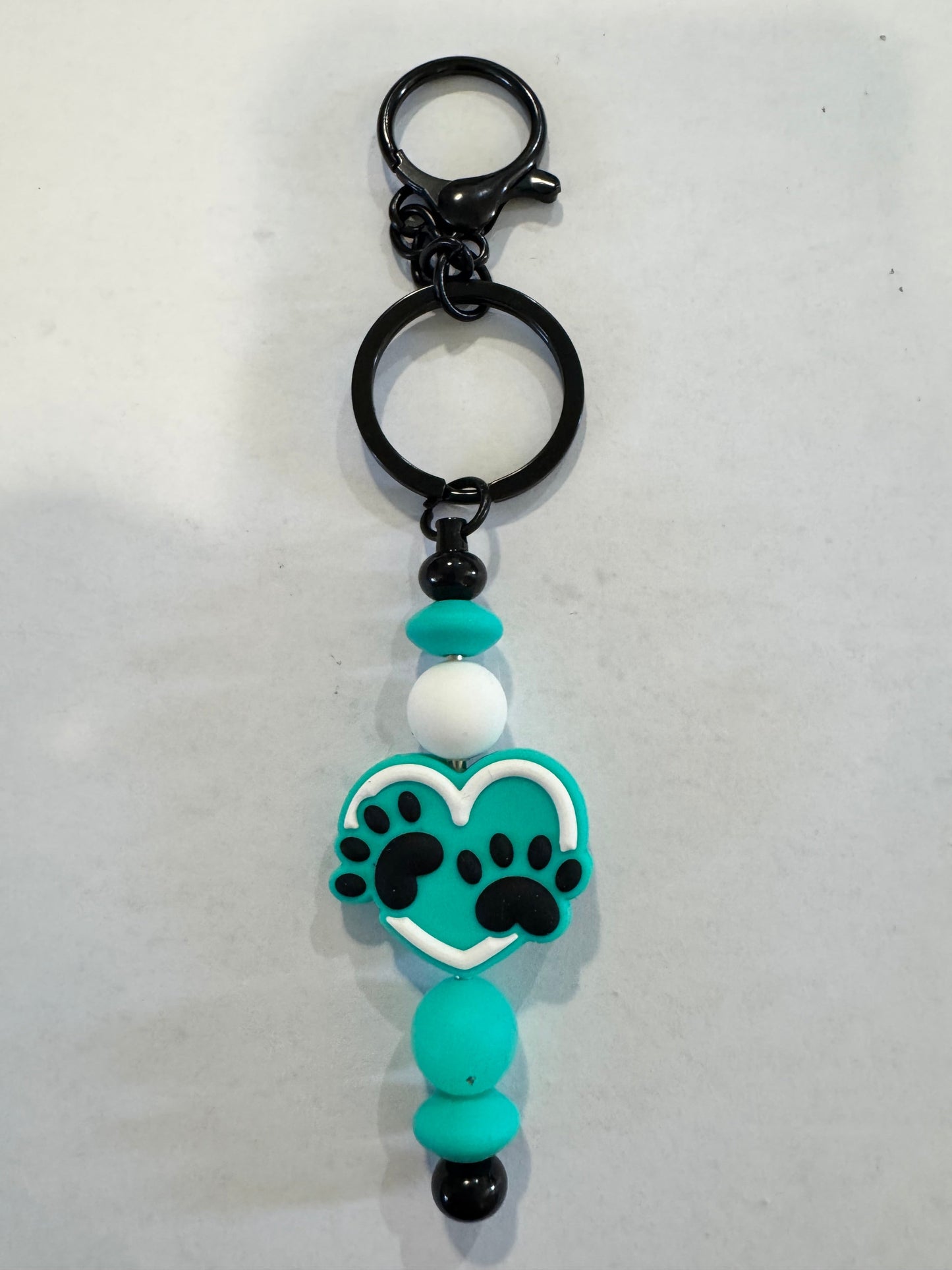 Key ring silicone beads mixed